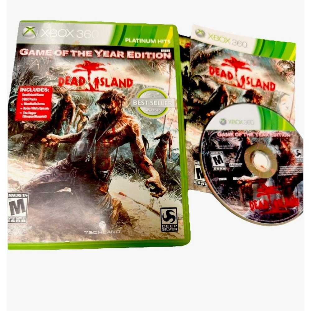Dead Island‎ Game of the Year Edition Xbox 360 Platinum Hits Complete CIB